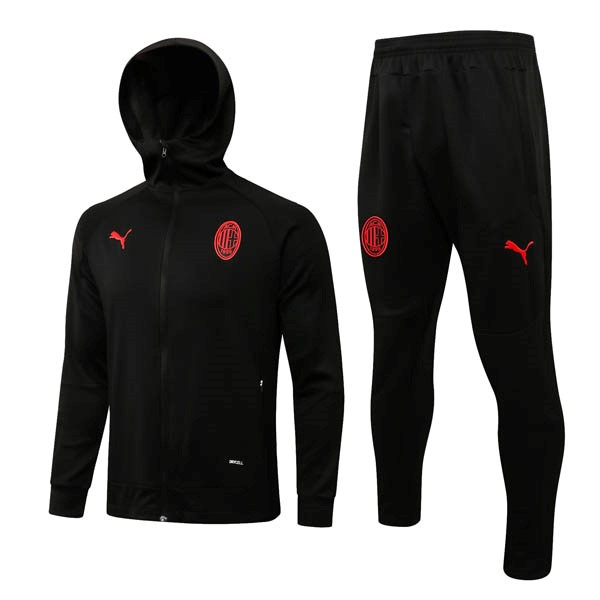 Hoodies Komplett Set AC Milan 2022-23 Schwarz